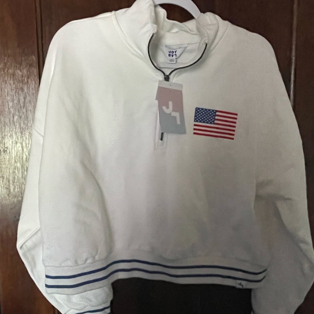 JoyLab White Quarter-Zip Pullover